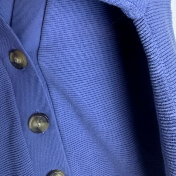 GAP Periwinkle Blue/Purple Button Up Ribbed Knit Cardigan Size Medium - Picture 7 of 11